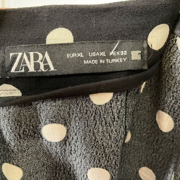 Zara Polka Dot Wrap Skort - Picture 4 of 8